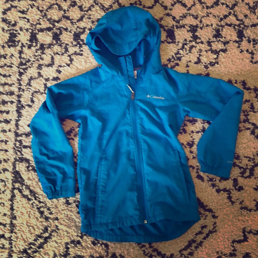 Columbia Boys Rain Jacket Sz Medium